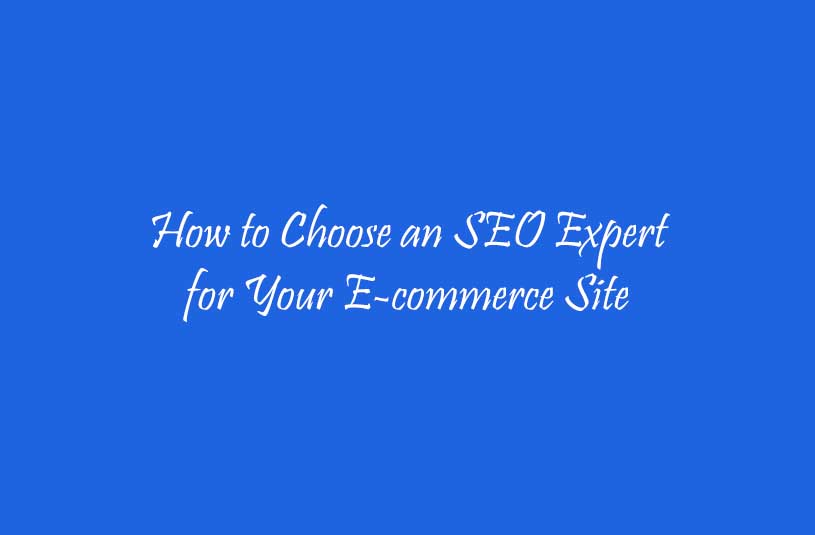 How to Choose an SEO Expert for Your E-commerce Site